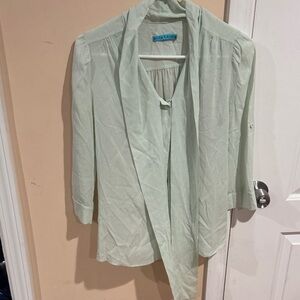 Alice + Olivia Light Green Blouse